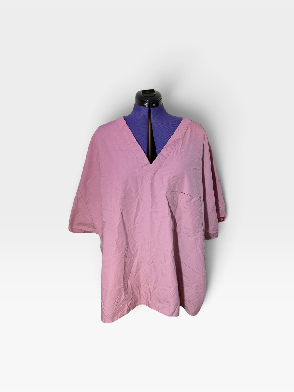 Dickies Pink V-Neck Medical Tunic Top